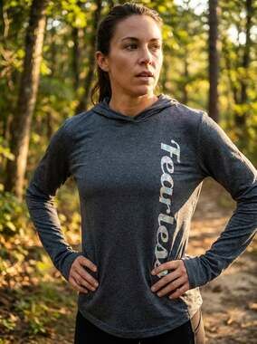 Cali Sport Women's Heather Grey Quick Dry Performance Long Sleeve Hoodie Size S